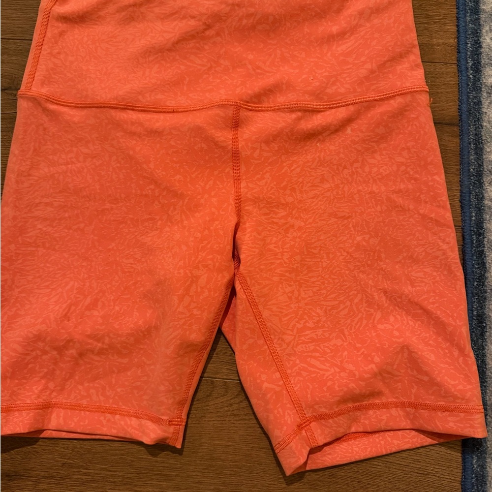 lululemon athletica Coral Tone-On-Tone High-Rise Bike Shorts